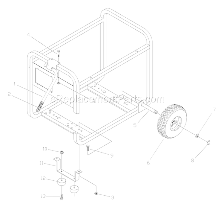 Page D Diagram and Parts List for 030215-1  Briggs and Stratton Generator